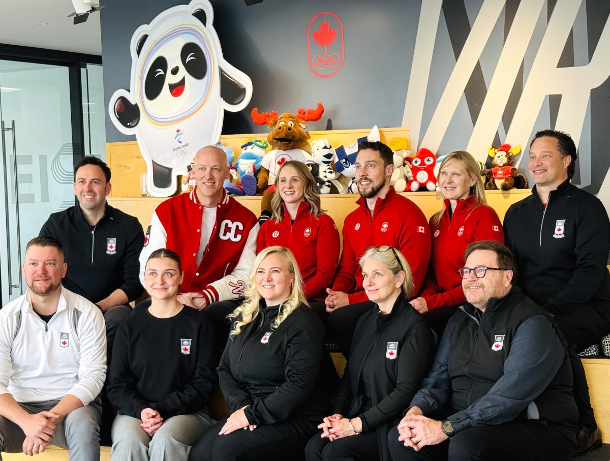 Curling invasion at COC HQ • Jared Ostroff-The Curling News